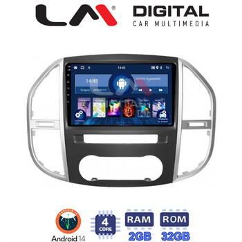 LM Digital - LM ZL4669 GPS Οθόνη OEM Multimedia Αυτοκινήτου για Mercedes Vito 2015 > (BT/GPS/WIFI) electriclife