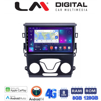LM Digital - LM ZT8369 GPS Οθόνη OEM Multimedia Αυτοκινήτου για FORD MONDEO 2014> (CarPlay/AndroidAuto/BT/GPS/WIFI/GPRS) electriclife