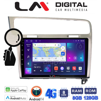 LM Digital - LM ZT8591 GPS Οθόνη OEM Multimedia Αυτοκινήτου για VW GOLF7 (CarPlay/AndroidAuto/BT/GPS/WIFI/GPRS) electriclife