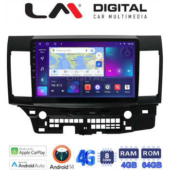 LM Digital - LM ZC8037 GPS Οθόνη OEM Multimedia Αυτοκινήτου για MITSUBISHI LANCER 2008> (CarPlay/AndroidAuto/BT/GPS/WIFI/GPRS) electriclife
