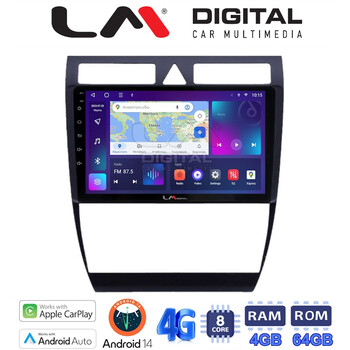 LM Digital - LM ZC8102 GPS Οθόνη OEM Multimedia Αυτοκινήτου για Audi A6 1998 > 2004 (CarPlay/AndroidAuto/BT/GPS/WIFI/GPRS) electriclife