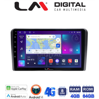LM Digital - LM ZC8190 GPS Οθόνη OEM Multimedia Αυτοκινήτου για PEUGEOT 308 2013> (CarPlay/AndroidAuto/BT/GPS/WIFI/GPRS) electriclife