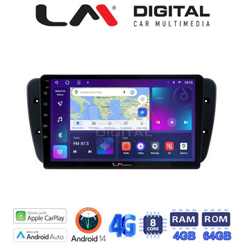 LM Digital - LM ZC8246 GPS Οθόνη OEM Multimedia Αυτοκινήτου για Seat Ibiza 2008 > 2015 (CarPlay/AndroidAuto/BT/GPS/WIFI/GPRS) electriclife