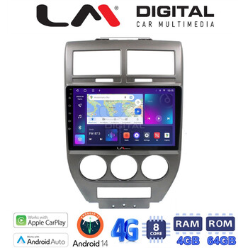 LM Digital - LM ZC8251 GPS Οθόνη OEM Multimedia Αυτοκινήτου για JEEP COMPASS 2007>2011 (CarPlay/AndroidAuto/BT/GPS/WIFI/GPRS) electriclife