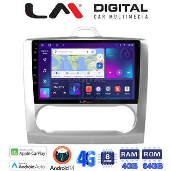 LM Digital - LM ZC8328 GPS Οθόνη OEM Multimedia Αυτοκινήτου για FORD FOCUS 2004>2012 (CarPlay/AndroidAuto/BT/GPS/WIFI/GPRS) electriclife