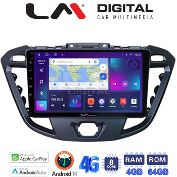 LM Digital - LM ZC8366 GPS Οθόνη OEM Multimedia Αυτοκινήτου για TRANSIT CUSTOM - TOURNEO CUSTOM 2013> (CarPlay/AndroidAuto/BT/GPS/WIFI/GPRS) electriclife