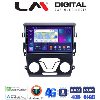 LM Digital - LM ZC8369 GPS Οθόνη OEM Multimedia Αυτοκινήτου για FORD MONDEO 2014> (CarPlay/AndroidAuto/BT/GPS/WIFI/GPRS) electriclife