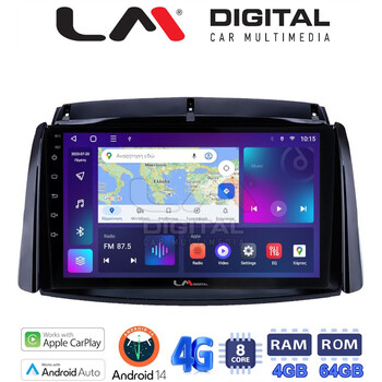 LM Digital - LM ZC8498 GPS Οθόνη OEM Multimedia Αυτοκινήτου για Renault Koleos 2006>2017 (CarPlay/AndroidAuto/BT/GPS/WIFI/GPRS) electriclife