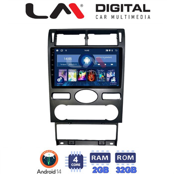 LM Digital - LM ZL4104 GPS Οθόνη OEM Multimedia Αυτοκινήτου για Ford Mondeo 2003 > 2006 (BT/GPS/WIFI) electriclife