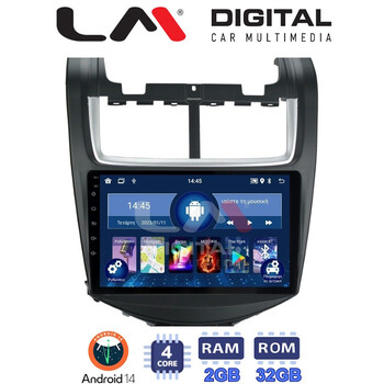 LM Digital - LM ZL4108 GPS Οθόνη OEM Multimedia Αυτοκινήτου για Chevrolet Aveo 2014>2017 (BT/GPS/WIFI) electriclife