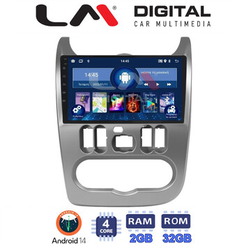 LM Digital - LM ZL4432 GPS Οθόνη OEM Multimedia Αυτοκινήτου για DACIA DUSTER 2006>2012  (BT/GPS/WIFI) electriclife
