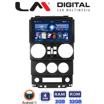 LM Digital - LM ZL4748B GPS Οθόνη OEM Multimedia Αυτοκινήτου για JEEP WRANGLER 2007 > 2011 (BT/GPS/WIFI) electriclife