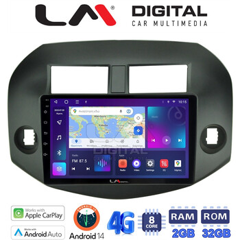 LM Digital - LM ZR8018B GPS Οθόνη OEM Multimedia Αυτοκινήτου για Toyota Rav4 2007 > 2012 (CarPlay/AndroidAuto/BT/GPS/WIFI/GPRS) electriclife