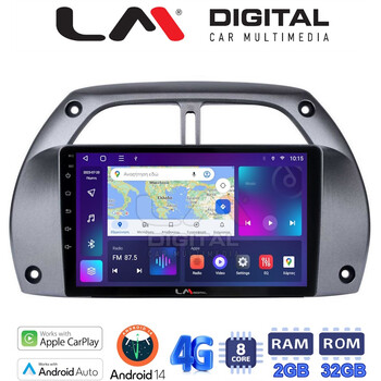 LM Digital - LM ZR8071 GPS Οθόνη OEM Multimedia Αυτοκινήτου για Toyota Rav 4 2001 > 2006 (CarPlay/AndroidAuto/BT/GPS/WIFI/GPRS) electriclife
