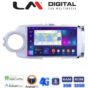 LM Digital - LM ZR8254 GPS Οθόνη OEM Multimedia Αυτοκινήτου για Toyota Yaris 2012 > 2015 
Αν το αυτοκίνητο είναι υβριδικό, παρακαλώ ενημερώστε μας πριν την παραγγελία σας. (CarPlay/AndroidAuto/BT/GPS/WIFI/GPRS) electriclife