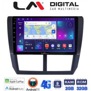 LM Digital - LM ZR8272 GPS Οθόνη OEM Multimedia Αυτοκινήτου για SUBARU IMPREZA-FORESTER 2009>2012 (CarPlay/AndroidAuto/BT/GPS/WIFI/GPRS) electriclife