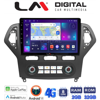 LM Digital - LM ZR8367C GPS Οθόνη OEM Multimedia Αυτοκινήτου για FORD MONDEO 2007 > 2010 (CarPlay/AndroidAuto/BT/GPS/WIFI/GPRS) electriclife
