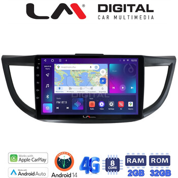 LM Digital - LM ZR8378 GPS Οθόνη OEM Multimedia Αυτοκινήτου για HONDA CRV 2013>2017 (CarPlay/AndroidAuto/BT/GPS/WIFI/GPRS) electriclife