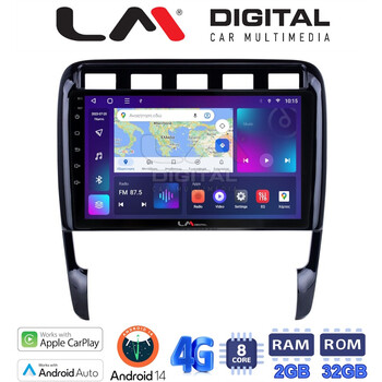 LM Digital - LM ZR8443 GPS Οθόνη OEM Multimedia Αυτοκινήτου για PORSCHE CAYENNE 2002>2011 (CarPlay/AndroidAuto/BT/GPS/WIFI/GPRS) electriclife