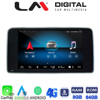 LM Digital - LM G511 GPS Οθόνη OEM Multimedia Αυτοκινήτου για MERCEDES ML (W168) 2012 > 2019 & GL (X166) 2013 > 2019 (CarPlay/AndroidAuto/BT/GPS/WIFI/GPRS) electriclife