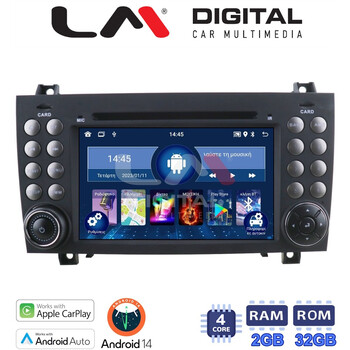 LM Digital - LM N4096 GPS Οθόνη OEM Multimedia Αυτοκινήτου για MERCEDES SLK (R171) 04>10 (CarPlay/AndroidAuto/BT/GPS/WIFI) electriclife