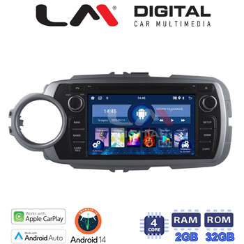 LM Digital - LM N4146 GPS Οθόνη OEM Multimedia Αυτοκινήτου για Toyota Yaris 2012 > 2015 
Αν το αυτοκίνητο είναι υβριδικό, παρακαλώ ενημερώστε μας πριν την παραγγελία σας. (CarPlay/AndroidAuto/BT/GPS/WIFI/GPRS) electriclife