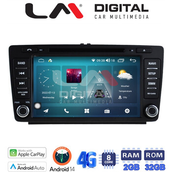 LM Digital - LM R8005 GPS Οθόνη OEM Multimedia Αυτοκινήτου για SKODA OCTAVIA 5 (CarPlay/AndroidAuto/BT/GPS/WIFI/GPRS) electriclife