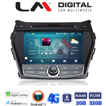 LM Digital - LM R8209 GPS Οθόνη OEM Multimedia Αυτοκινήτου για HYUNDAI IX45 2012-2017 (CarPlay/AndroidAuto/BT/GPS/WIFI/GPRS) electriclife