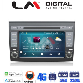 LM Digital - LM R8250 GPS Οθόνη OEM Multimedia Αυτοκινήτου για FIAT Bravo 2008-2011 (CarPlay/AndroidAuto/BT/GPS/WIFI/GPRS) electriclife
