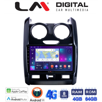 LM Digital - LM ZC8158 GPS Οθόνη OEM Multimedia Αυτοκινήτου για DACIA DUSTER 2013>2019 (CarPlay/AndroidAuto/BT/GPS/WIFI/GPRS) electriclife