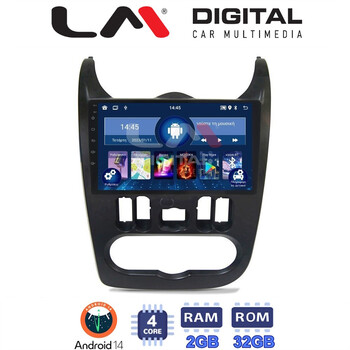 LM Digital - LM ZL4432B GPS Οθόνη OEM Multimedia Αυτοκινήτου για Dacia Duster 2006 > 2012 (BT/GPS/WIFI/GPRS) electriclife