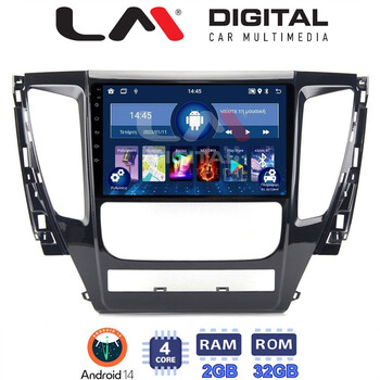 LM Digital - LM ZL4992 GPS Οθόνη OEM Multimedia Αυτοκινήτου για Mitsubishi Pajero 2014> (BT/GPS/WIFI/GPRS) electriclife