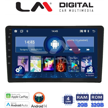 LM Digital - LM ZN4202 GPS Οθόνη OEM Multimedia Αυτοκινήτου για Jeep 2007> (CarPlay/AndroidAuto/BT/GPS/WIFI/GPRS) electriclife