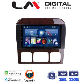 LM Digital - LM ZN4220C GPS Οθόνη OEM Multimedia Αυτοκινήτου για MERCEDES S W220 1998 > 2005 (CarPlay/AndroidAuto/BT/GPS/WIFI/GPRS) electriclife