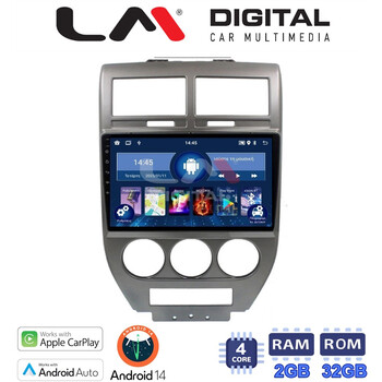 LM Digital - LM ZN4251 GPS Οθόνη OEM Multimedia Αυτοκινήτου για JEEP COMPASS 2007>2011 (CarPlay/AndroidAuto/BT/GPS/WIFI/GPRS) electriclife