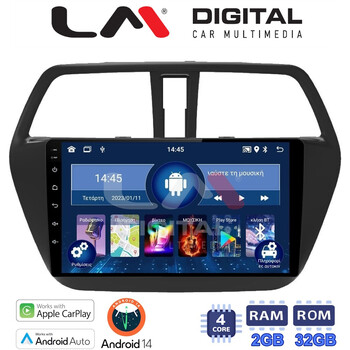 LM Digital - LM ZN4337 GPS Οθόνη OEM Multimedia Αυτοκινήτου για SUZUKI SX4 SCROSS 2014> (CarPlay/AndroidAuto/BT/GPS/WIFI/GPRS) electriclife
