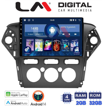 LM Digital - LM ZN4368C GPS Οθόνη OEM Multimedia Αυτοκινήτου για FORD MONDEO 2010 > 2013 (CarPlay/AndroidAuto/BT/GPS/WIFI/GPRS) electriclife