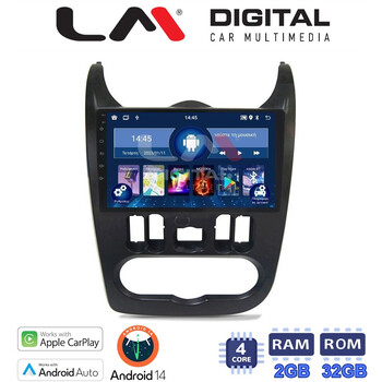 LM Digital - LM ZN4432B GPS Οθόνη OEM Multimedia Αυτοκινήτου για Dacia Duster 2006 > 2012 (CarPlay/AndroidAuto/BT/GPS/WIFI/GPRS) electriclife