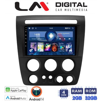 LM Digital - LM ZN4721 GPS Οθόνη OEM Multimedia Αυτοκινήτου για Hummer H3 2006 > 2011 (CarPlay/AndroidAuto/BT/GPS/WIFI/GPRS) electriclife