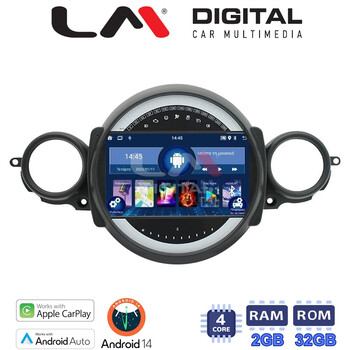 LM Digital - LM ZN4834 GPS Οθόνη OEM Multimedia Αυτοκινήτου για Mini Cooper '07>'14 Clubman 2007 > 2014 (CarPlay/AndroidAuto/BT/GPS/WIFI/GPRS) electriclife