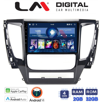 LM Digital - LM ZN4992 GPS Οθόνη OEM Multimedia Αυτοκινήτου για Mitsubishi Pajero 2014> (CarPlay/AndroidAuto/BT/GPS/WIFI/GPRS) electriclife
