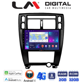 LM Digital - LM ZR8006B GPS Οθόνη OEM Multimedia Αυτοκινήτου για TUCSON 2004 > 2010 (CarPlay/AndroidAuto/BT/GPS/WIFI/GPRS) electriclife