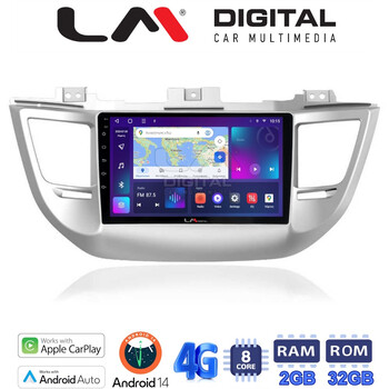 LM Digital - LM ZR8361 GPS Οθόνη OEM Multimedia Αυτοκινήτου για Hyundai Tucson 2015 < 2019 (CarPlay/AndroidAuto/BT/GPS/WIFI/GPRS) electriclife