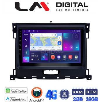 LM Digital - LM ZR8575 GPS Οθόνη OEM Multimedia Αυτοκινήτου για Ford Ranger 2019 > (CarPlay/AndroidAuto/BT/GPS/WIFI/GPRS) electriclife