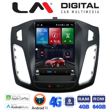 LM Digital - LM TC8501 GPS Οθόνη OEM Multimedia τυπου Tesla 9,7inch Ford Focus 2011 > 2018 (CarPlay/AndroidAuto/BT/GPS/WIFI/GPRS) electriclife