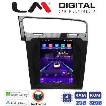 LM Digital - LM TN4591 GPS Οθόνη OEM Multimedia τυπου Tesla 9,7inch VW Golf 7 (CarPlay/AndroidAuto/BT/GPS/WIFI/GPRS) electriclife