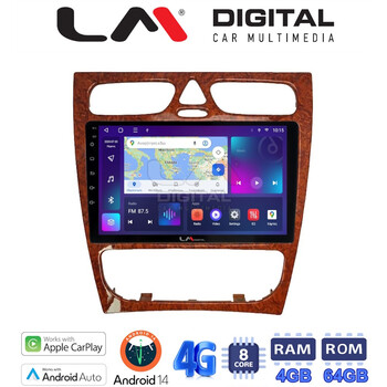 LM Digital - LM ZC8171W GPS Οθόνη OEM Multimedia Αυτοκινήτου για Mercedes C Class 1999 > 2004 (Προ Facelift) (CarPlay/AndroidAuto/BT/GPS/WIFI/GPRS) electriclife