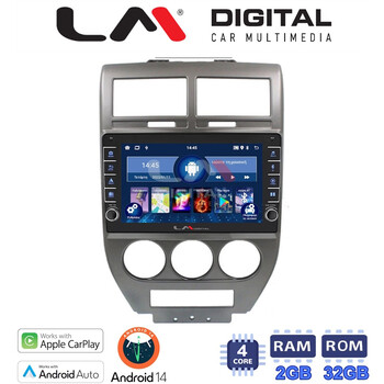 LM Digital - LM ZG4251 GPS Οθόνη OEM Multimedia Αυτοκινήτου για JEEP COMPASS 2007>2011 (CarPlay/AndroidAuto/BT/GPS/WIFI/GPRS) electriclife