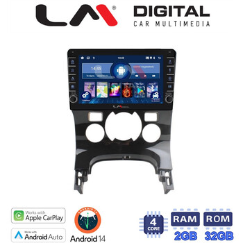 LM Digital - LM ZG4323C GPS Οθόνη OEM Multimedia Αυτοκινήτου για PEUGEOT 3008 2009>2016 & 206  2002>2006 (CarPlay/AndroidAuto/BT/GPS/WIFI/GPRS) electriclife