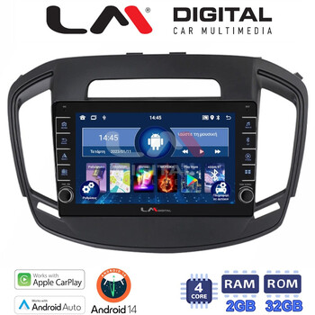 LM Digital - LM ZG4338 GPS Οθόνη OEM Multimedia Αυτοκινήτου για OPEL INSIGNIA  2014> (CarPlay/AndroidAuto/BT/GPS/WIFI/GPRS) electriclife